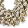 Snowy Sheffield Spruce Christmas Wreath LED Warm White Lights