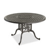 Florence Midnight Gold Cast Aluminum 54 in. D Dining Table