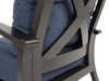 Solstice Aged Bronze Aluminum Flagship Twilight Cushion Club Chair