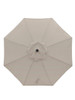 California Umbrella 7.5 ft. Cast Silver Canopy and Dark Grey Aluminum Market Umbrella
