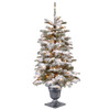 4 ft. Snowy Camden Pine Classic Entrance Tree Incandescent Clear, 100 Lights