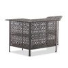 Verona Desert Bronze Cast Aluminum 82 in. Party Table