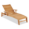Pembroke Natural Stain Solid Teak Chaise Lounge