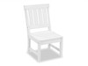 Santa Monica White Polymer Dining Side Chair
