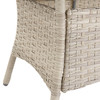 Samoa Slate Outdoor Wicker 80 x 42 in. Dining Table