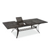 Black Gold Cast Aluminum 71-103 x 44 in. Double Extension Table