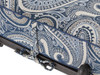 26 x 25.5 in. Royce Indigo Sunbrella Contrast-Welt Club Ottoman Cushion