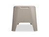 Petra Taupe Grey Resin Storage 23 x 15 in. Side Table