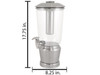 1.5 gal. Tritan BPA-Free Matte Stainless Steel Beverage Dispenser