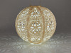 Soji Stella 12 in. Pearl Boho Globe Solar Lantern