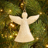 In-Store Only - 5 in. Etched Gold Angel Iron Christmas Ornament