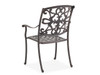 Carlisle Aged Bronze Cast Aluminum and Topsail Kahlua Cushion 7 Pc. Dining Set with 72 x 42 in. D Table