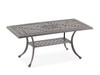 Carlisle Aged Bronze Cast Aluminum and Cast Pumice Cushion 4 Pc. Sofa Group with 45 x 24 in. Coffee Table