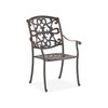 Carlisle Aged Bronze Cast Aluminum and Remy Petrol Cushion 11 Pc. Dining Set with 118 x 71 in. Table