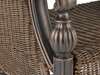 Barcelona Black Gold Aluminum and Outdoor Wicker 42 x 24 in. Coffee Table