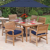 Pembroke Solid Teak 7 Pc. Dining Set with 71 x 39 in. Table