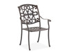 Carlisle Aged Bronze Cast Aluminum and Cast Mist Cushion 7 Pc. Dining Set with 72 x 42 in. D Table