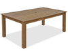 Santa Monica Teak Polymer 7 pc. Dining Set with 72 x 42 in. Table