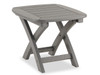 Surfside Slate Grey Polymer 3 Pc. Rocking Set with 21 x 18 in. Side Table
