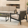 Tulum Husk Midnight and Cushion 3 Pc. Sofa Group with 48 x 29 in. Coffee Table