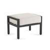 Hill Country Aged Bronze Aluminum and Cushion Ottoman