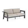 Marino Midnight Aluminum with Cushions Sofa