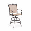 Bellagio Desert Bronze Aluminum with Sling Swivel Bar Stool