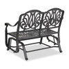 Cadiz Cast Aluminum Loveseat Bench Glider