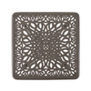 Cadiz Saddle Grey Cast Aluminum 24 in. Sq. End Table