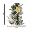 National Tree Company 6 ft. x 10 in. Feel Real Frosted Colonial Fir Garland