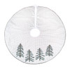 National Tree Company 52 in. Embroidered Evergreens Christmas Tree Skirt