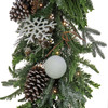 National Tree Company 9 ft. Alpine Collection Decorated Garland with 100 LED Lights