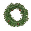 National Tree Company 30 in. Cashmere Wreath with Pinecones and Red Berries