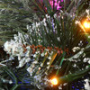 National Tree Company 30 in. Glittery Bristle Pine Wreath with 300 Dual Color LED Cosmic Lights