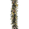 National Tree Company 24 in. Glittery Pine Garland with 100 Clear Lights