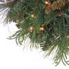 National Tree Company 30 in. North Conway Wreath with 100 Clear Lights