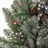 National Tree Company 30 in. Snowy Morgan Spruce Wreath with 50 Twinkly LED Lights
