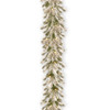 National Tree Company 9 ft. Snowy Sheffield Spruce Garland with 100 Twinkly LED Lights