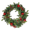 National Tree Company 24 in. Scotch Creek Fir Wreath with 50 LED Lights