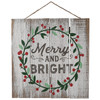 National Tree Company 13 in. Christmas Holiday Wall Sign
