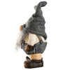 National Tree Company 22 in. Magnesia Santa with Fabric Hat Holding T-Light Holder