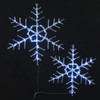 National Tree Company 20 in. and 24 in. Ice Crystal Snowflake with 200 Micro LED Lights