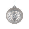 National Tree Company 10 in. Silver Christmas Ball Ornaments, Set of 6