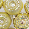 National Tree Company 10 in. Ornate Gold Christmas Ball Ornaments, Set of 6