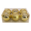 National Tree Company 10 in. Ornate Gold Christmas Ball Ornaments, Set of 6