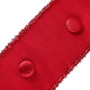 National Tree Company 3 in. x 15 yds. Metallic Buttons Double Fused Dupioni Ribbon, Red