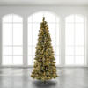 National Tree Company 7.5 ft. Glittery Bristle Pine Slim Tree with 600 LED Lights