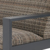 Chelsea Textured Black Outdoor Wicker with Concealed Cushion Loveseat