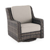 Tangiers Outdoor Wicker with Cushions Swivel Glider Lounge Chair