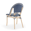 Parisian Cafe Cane Aluminum with Outdoor Wicker Side Chair